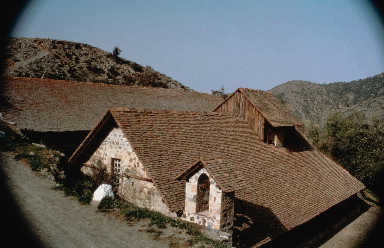 Roofs of the church of Panagia tou Arakou, Lagoudera.