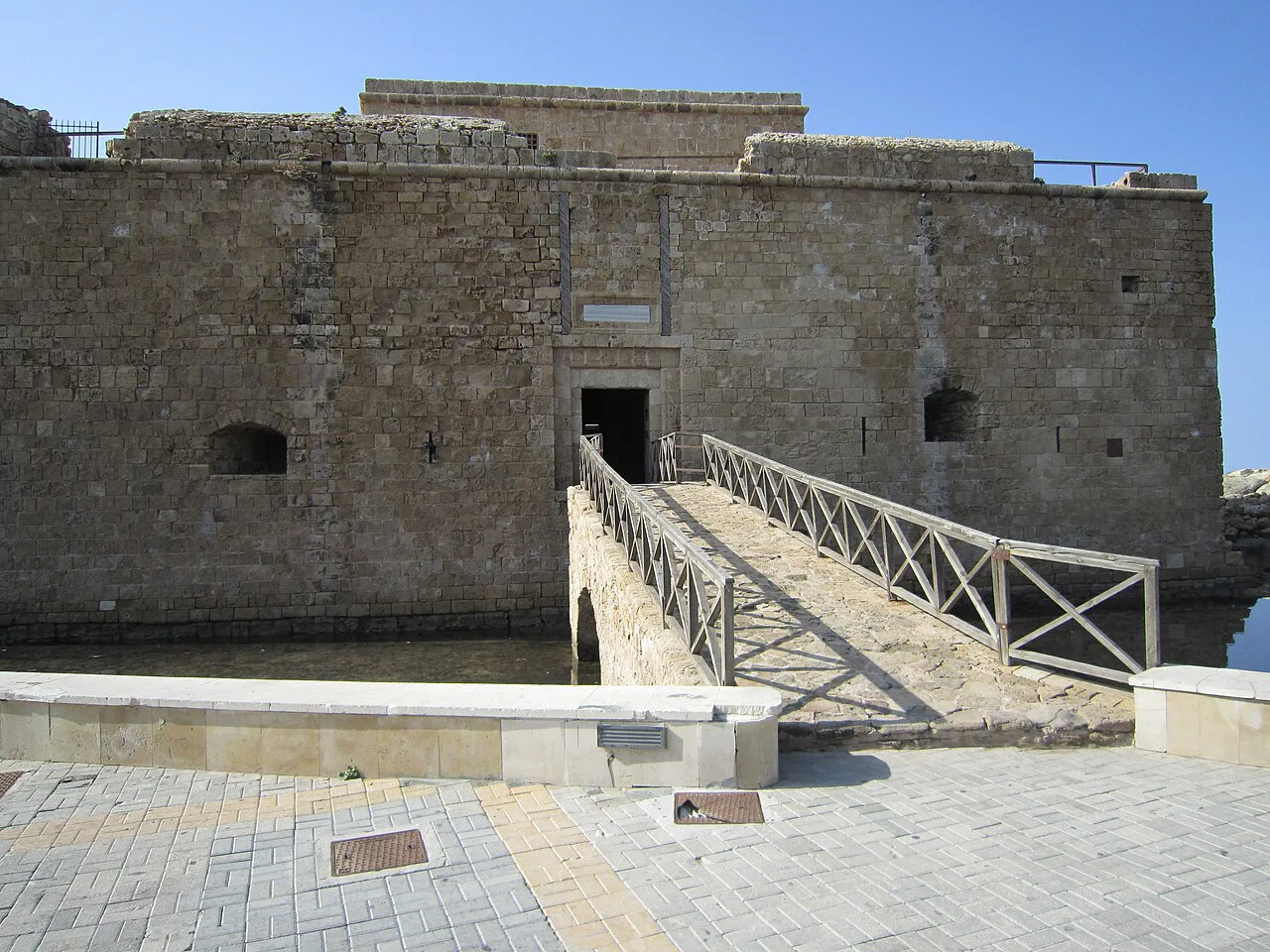 Entrance bridge of Paphos Castle.