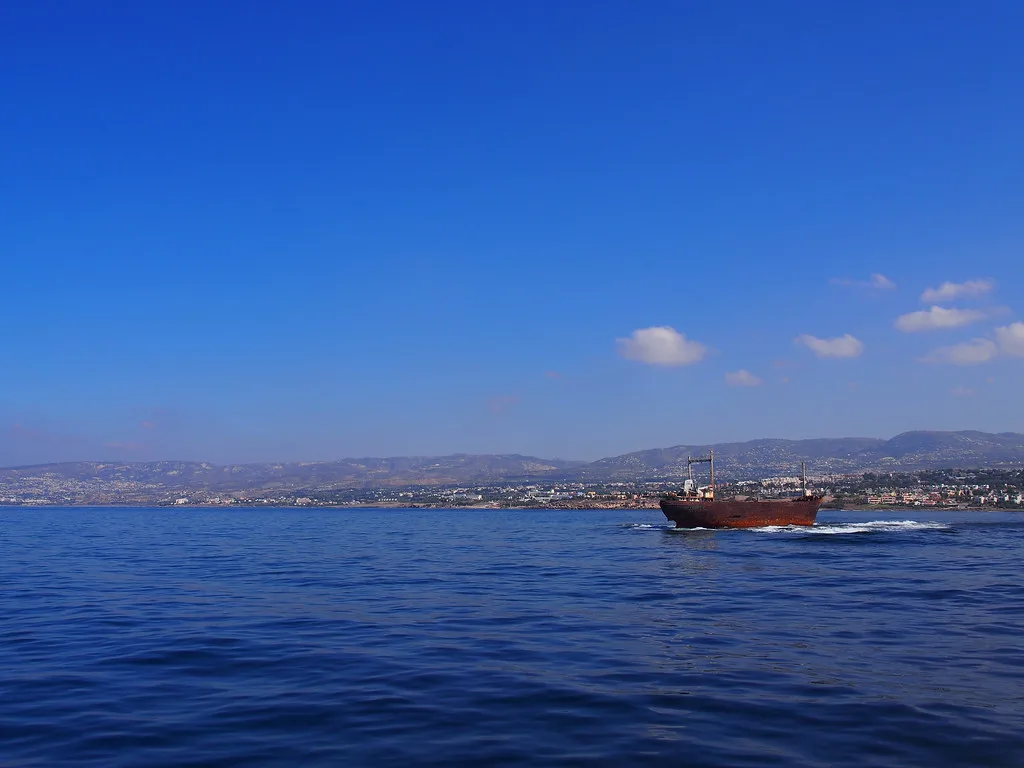 The Cyprus coast near Paphos.