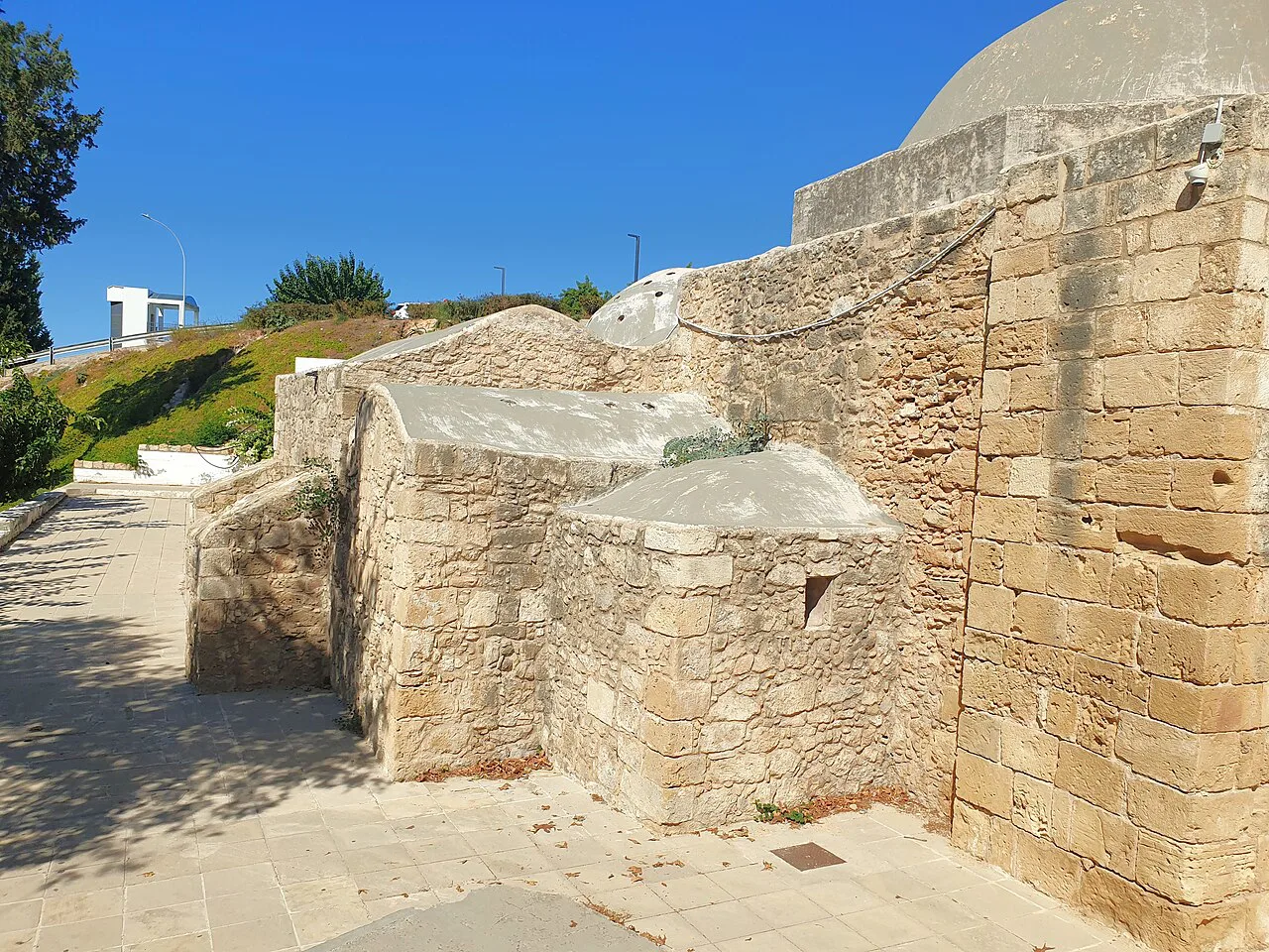 Turkish Baths in Ktima, Paphos, from the side.
