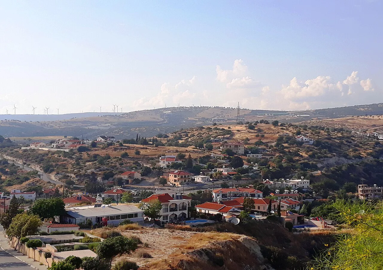 View of Pissouri village.