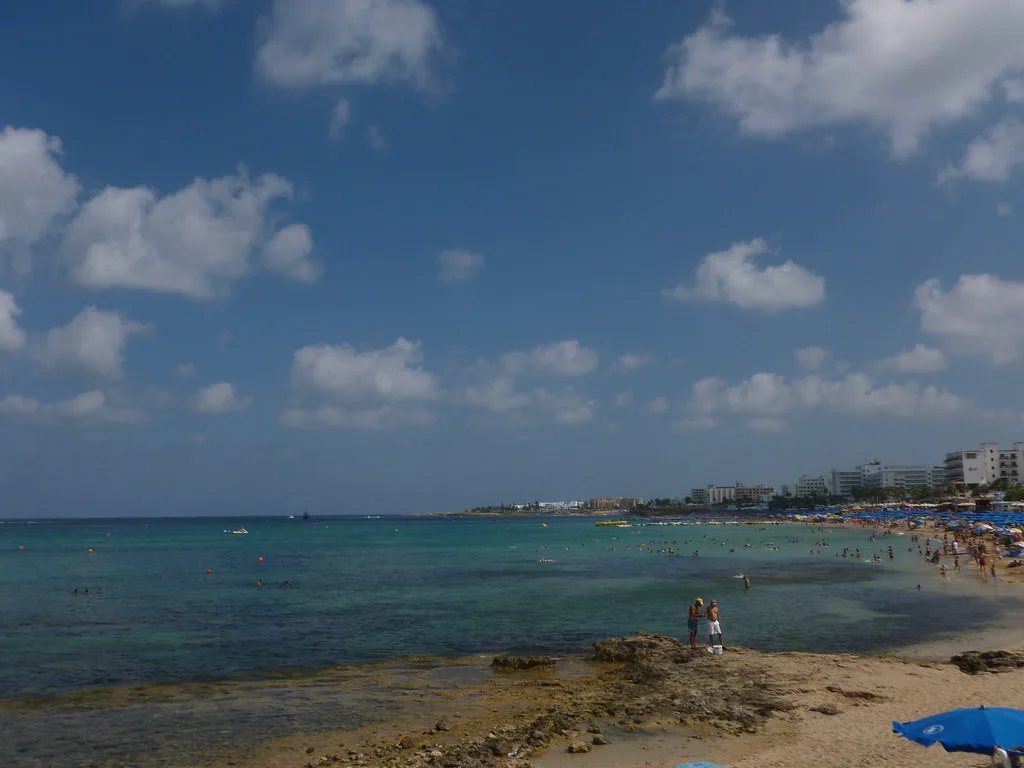 The sea coast at Protaras.