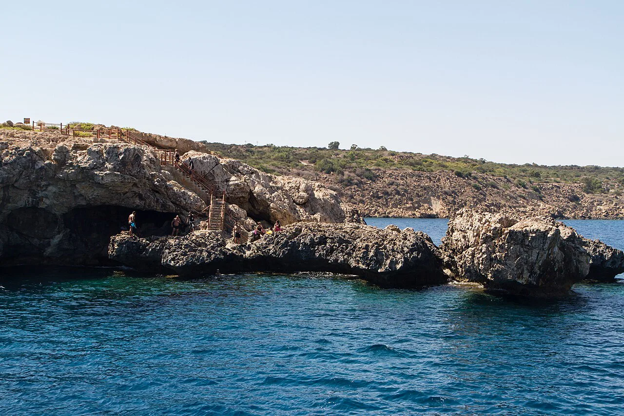 Rocky coastline at Protaras.