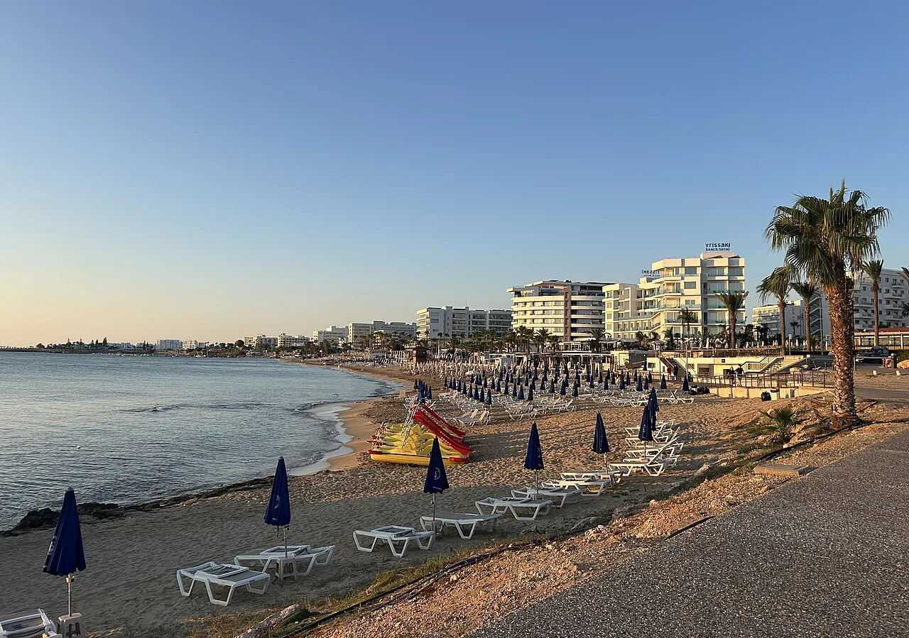 Beach at Protaras.