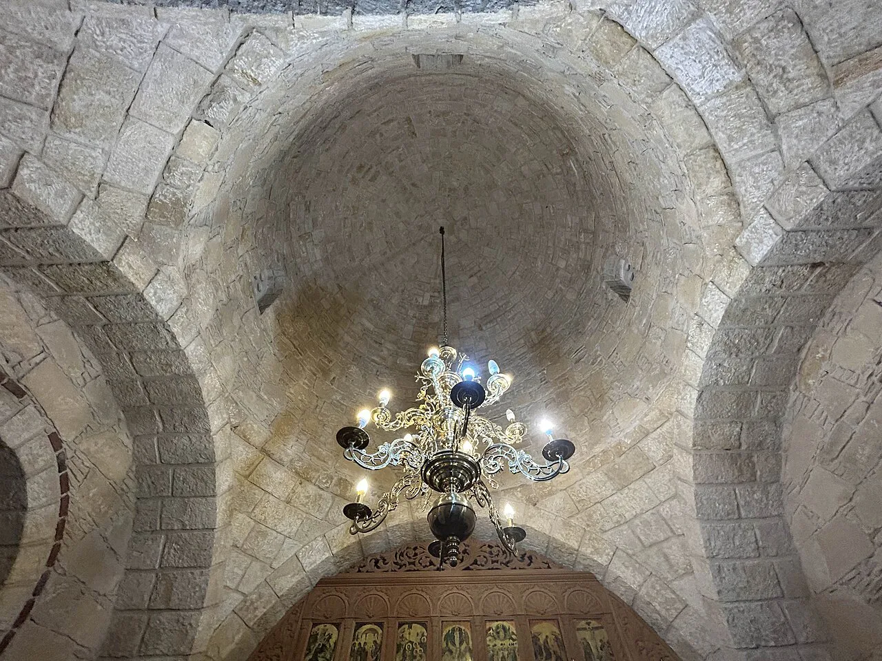 Interior of the Church of Saint Charalambos, Protaras.