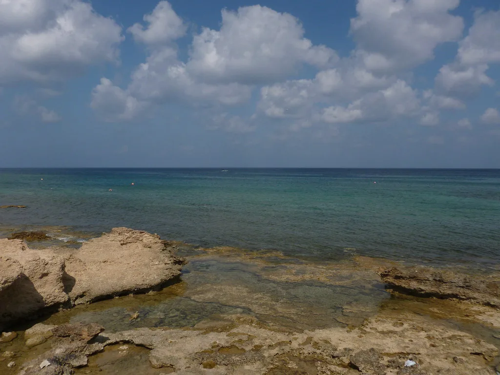 The sea coast at Protaras.