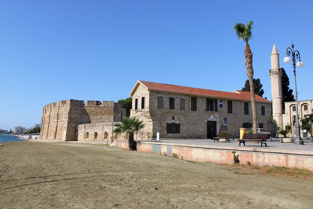 Larnaca Castle on the seafront.
