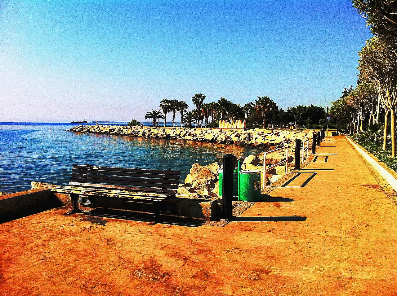 Seaside park promenade, Limassol.