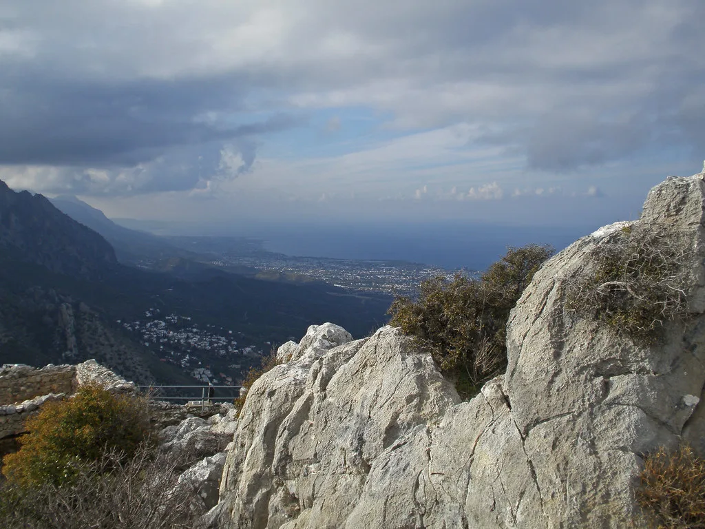 Rocky ridge at St Hilarion Castle.