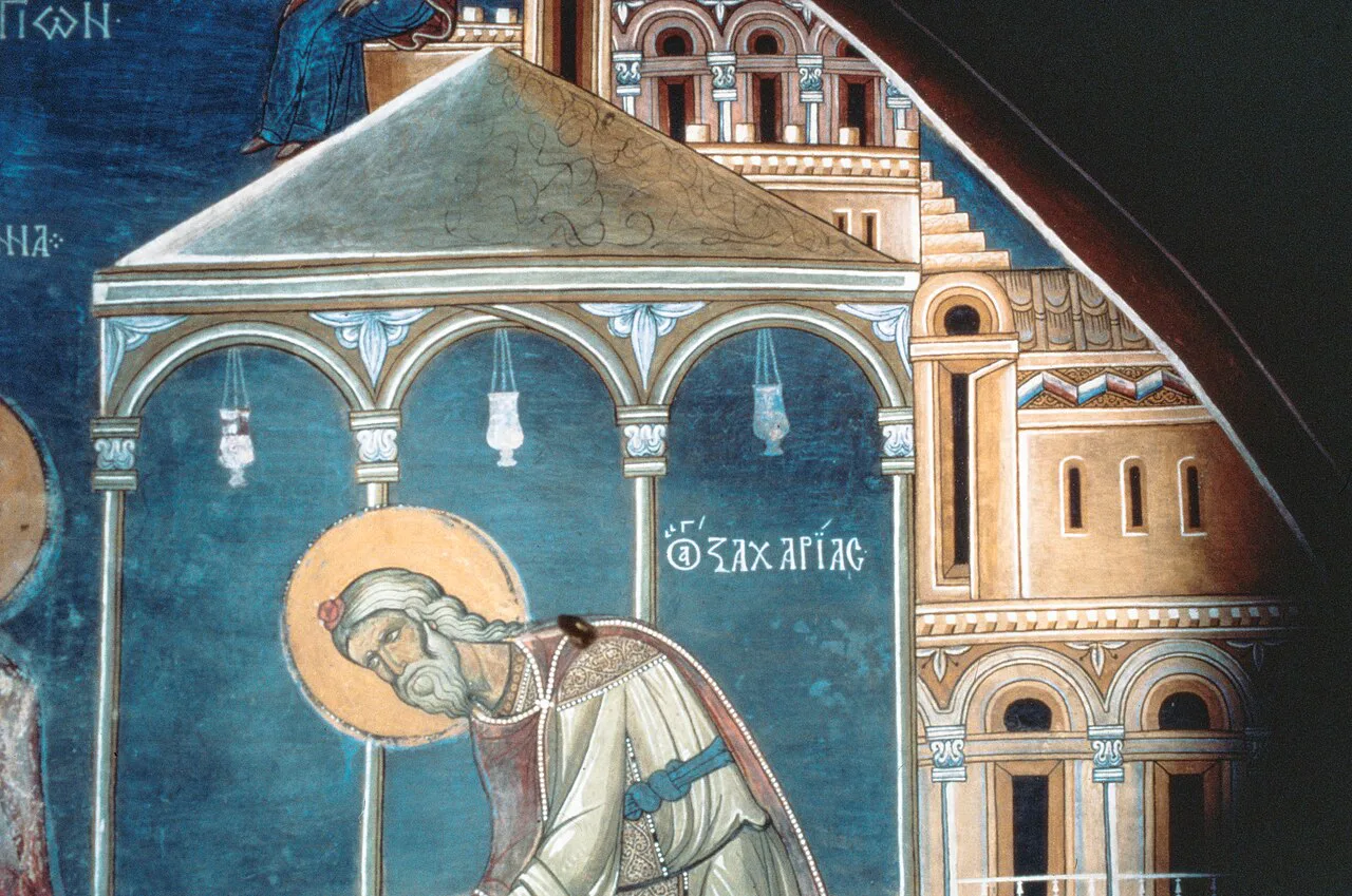 Wall paintings in the nave of Panagia tou Araka, Lagoudera.