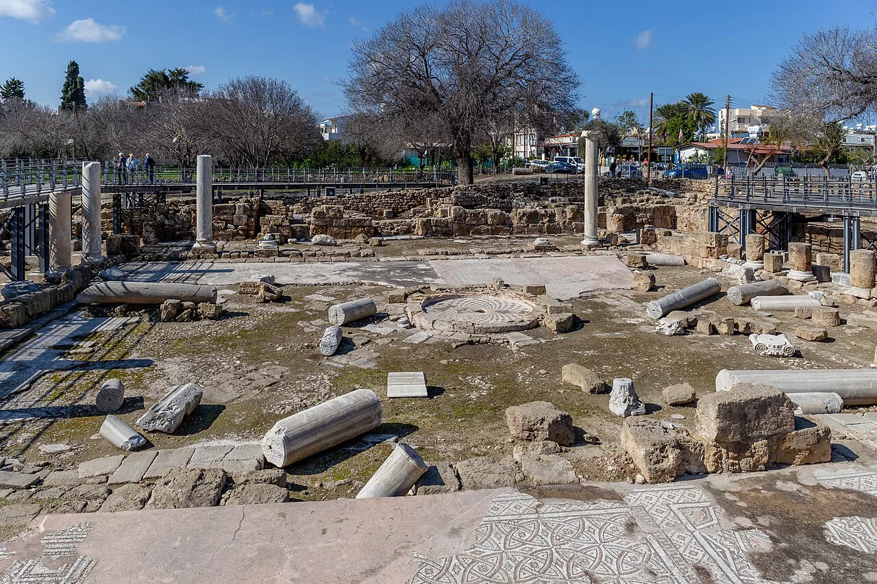 Ruins of the Chrysopolitissa complex, Paphos.