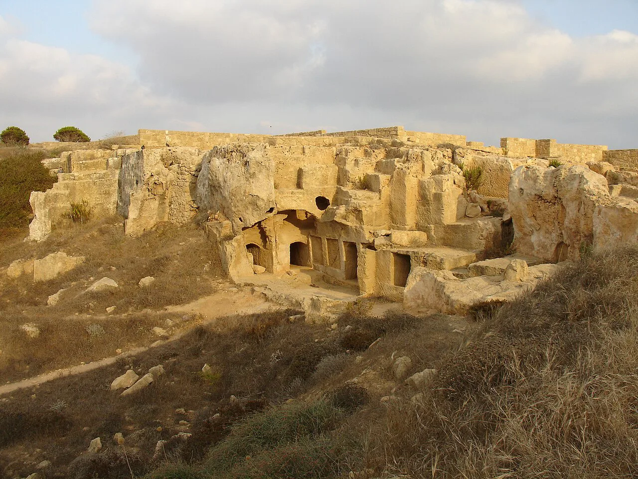 Tomb chambers at the Tombs of the Kings, Paphos.