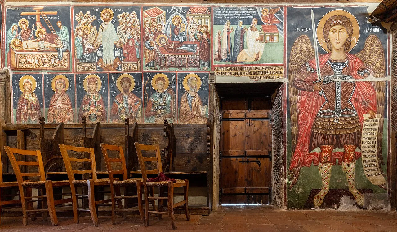 Painted interior of the Church of Archangel Michael, Pedoulas.